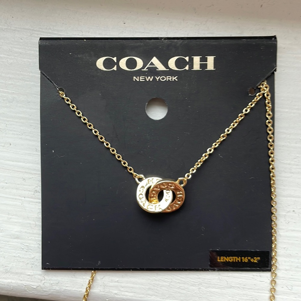 Coach Interlocking Circle Necklace - image 1
